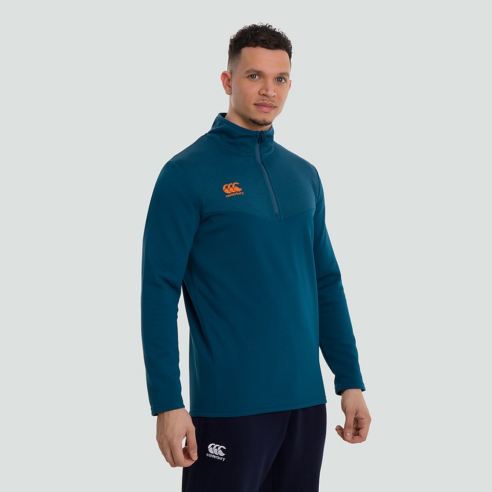MENS 1/4 ZIP FLEECE BLUE