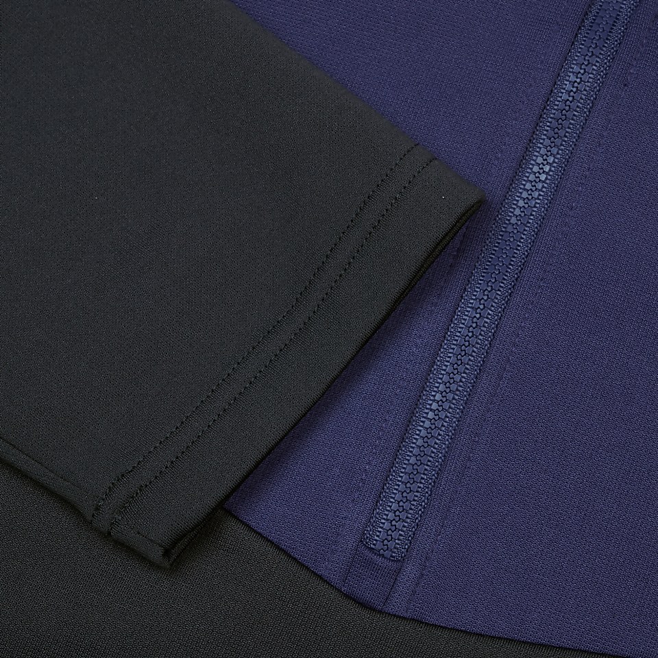 MENS 1/4 ZIP POLY FLEECE BLUE