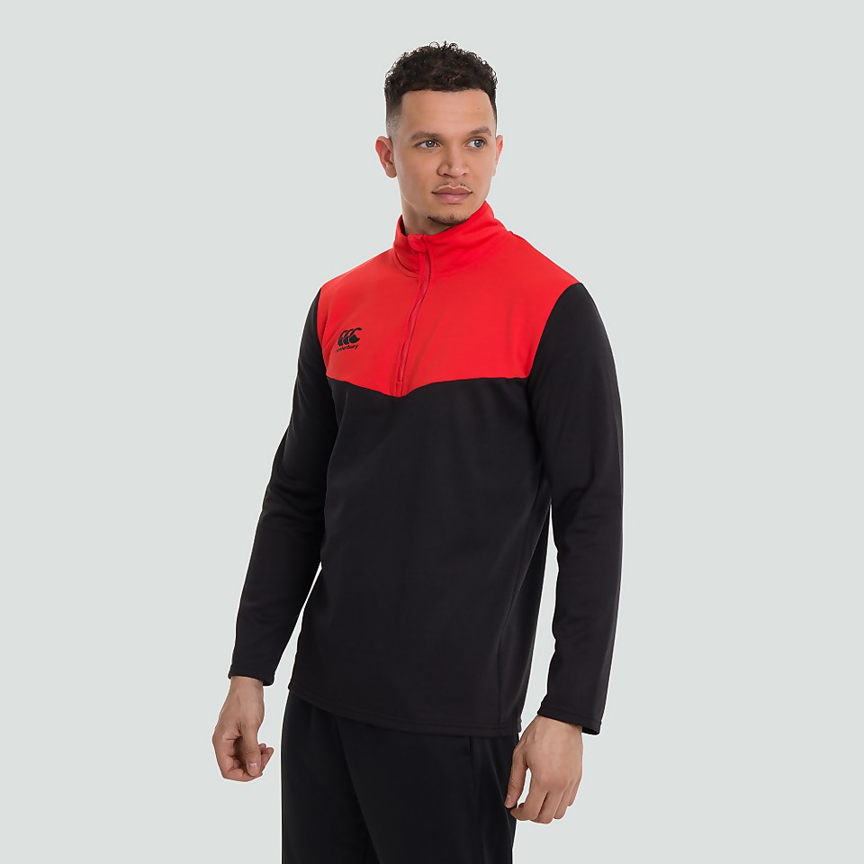 MENS 1/4 ZIP FLEECE BLACK