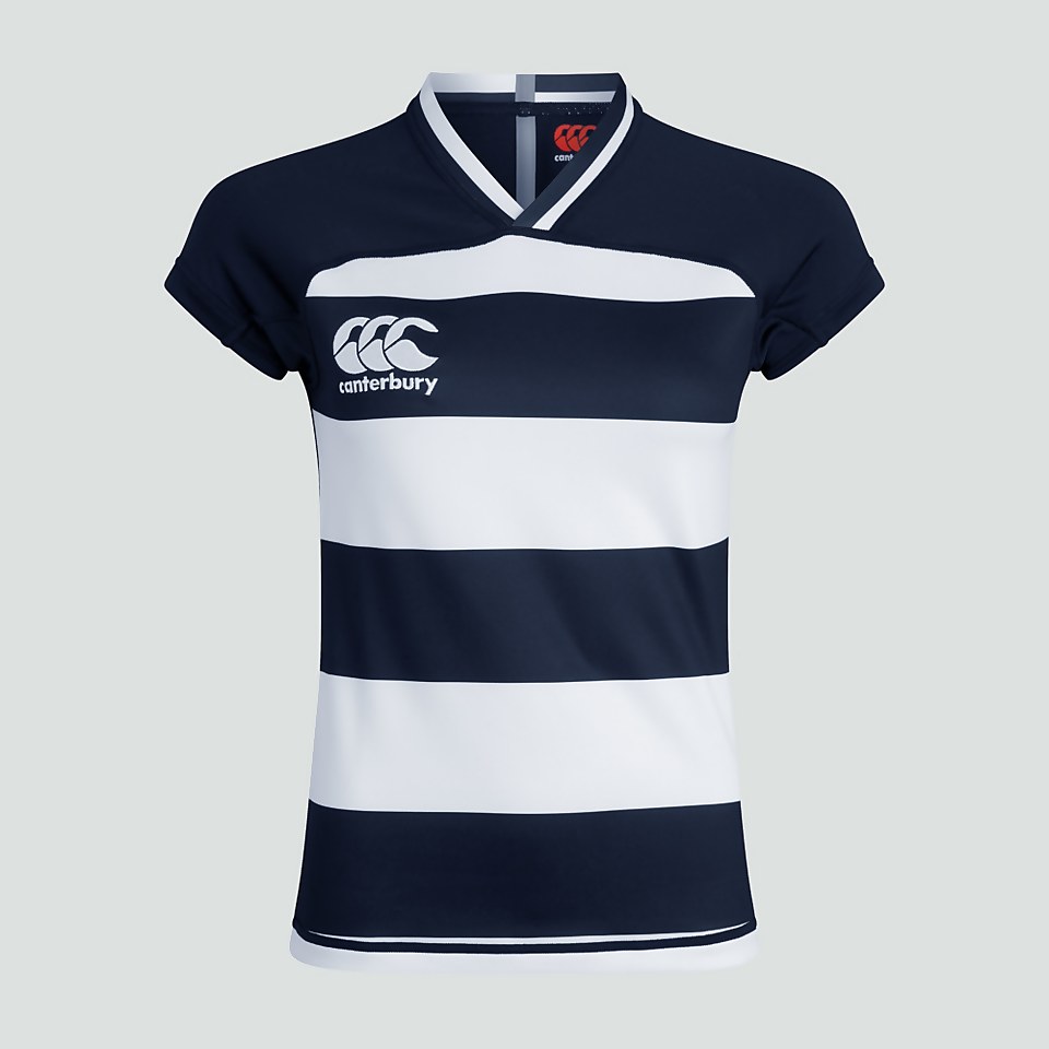WOMENS VAPODRI EVADER HOOPED JERSEY NAVY