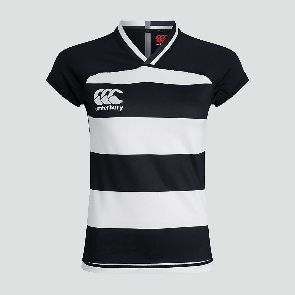 WOMENS VAPODRI EVADER HOOPED JERSEY BLACK