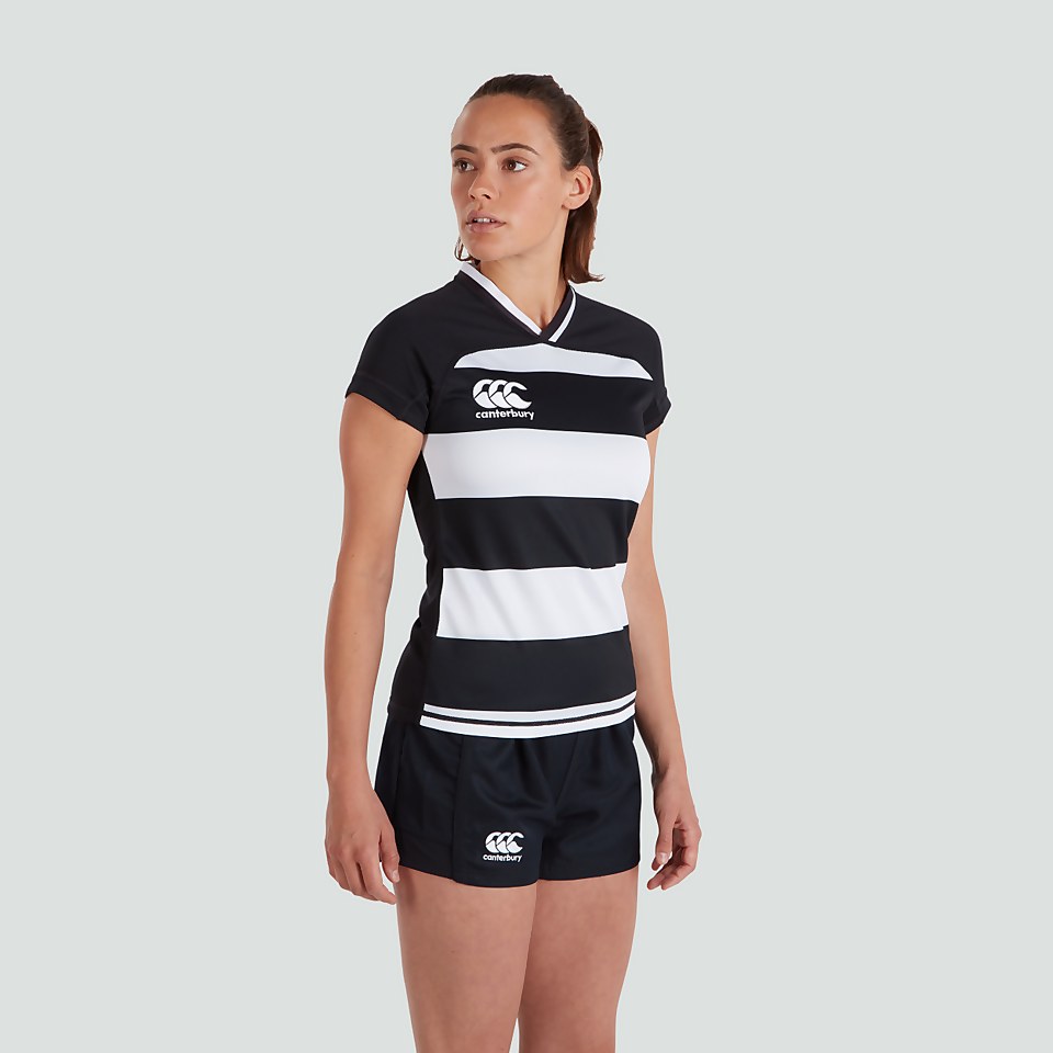 WOMENS VAPODRI EVADER HOOPED JERSEY BLACK