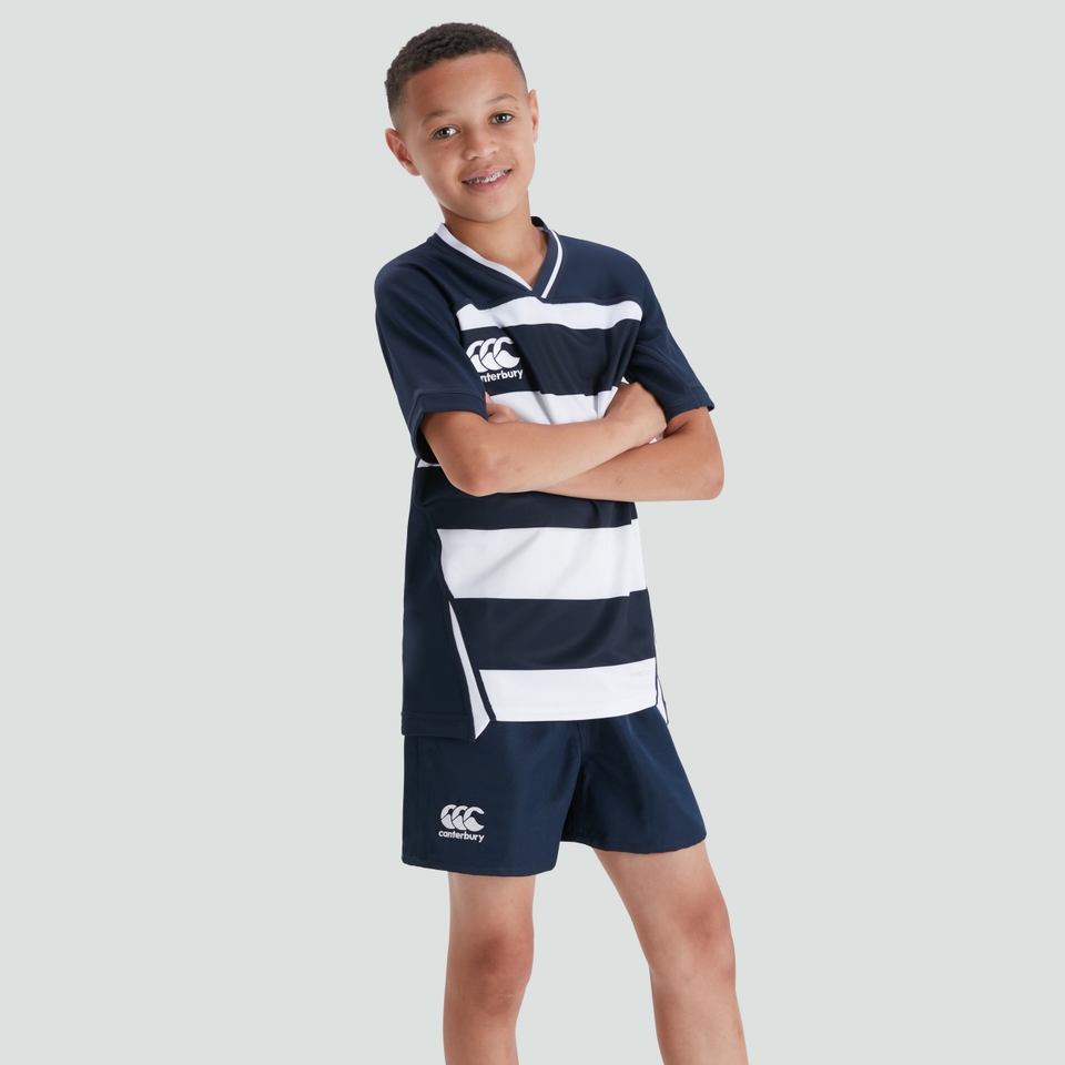 CANTERBURY VAPODRI EVADER HOOPED JERSEY JM NVY/WHT