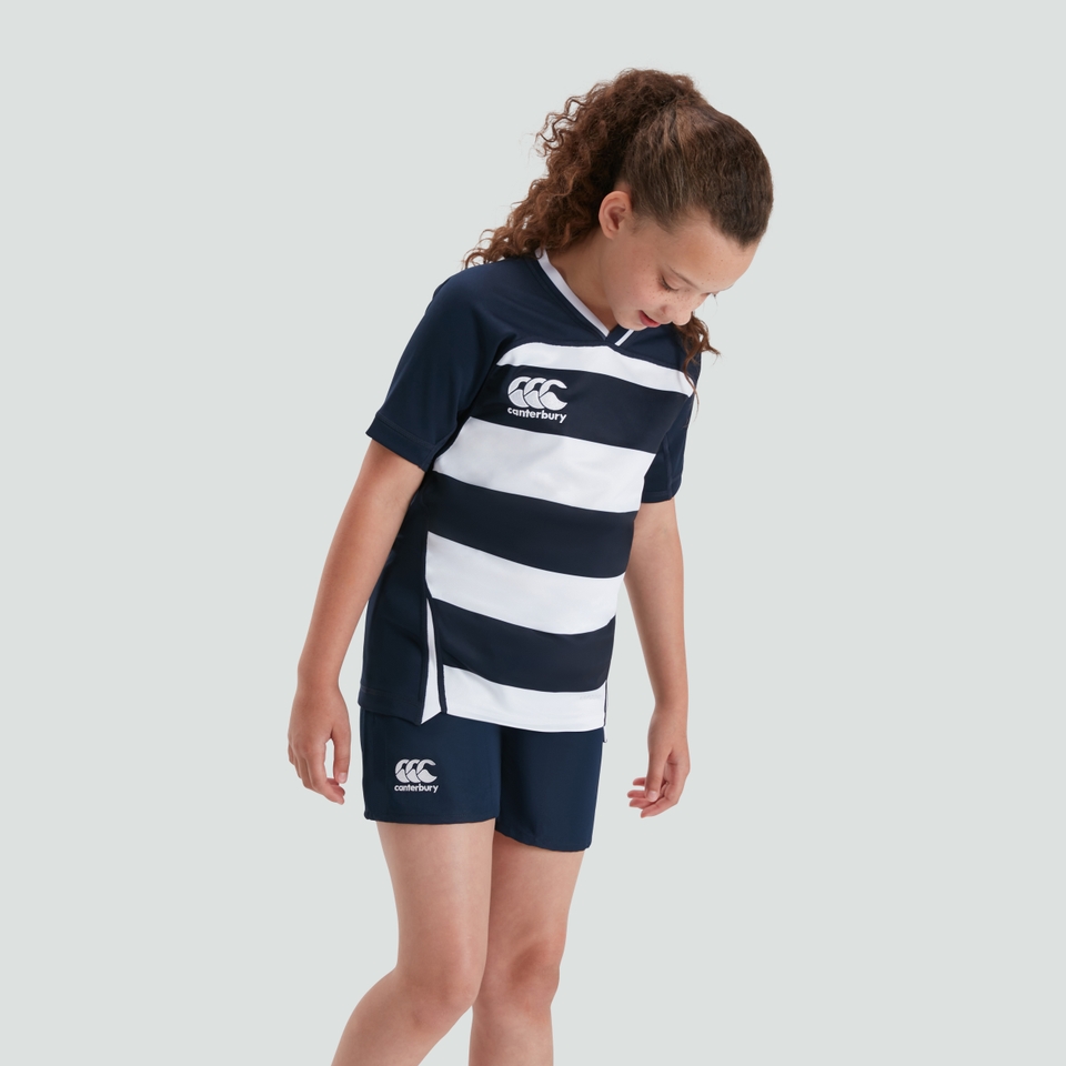 CANTERBURY VAPODRI EVADER HOOPED JERSEY JM NVY/WHT