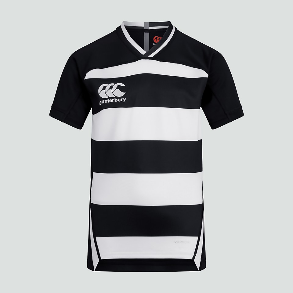 JUNIOR UNISEX VAPODRI EVADER HOOPED JERSEY BLACK