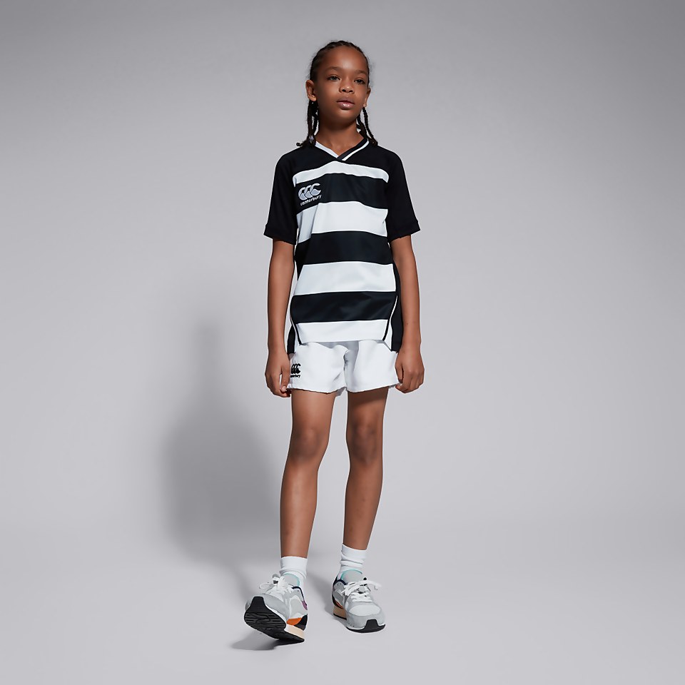 JUNIOR UNISEX VAPODRI EVADER HOOPED JERSEY BLACK