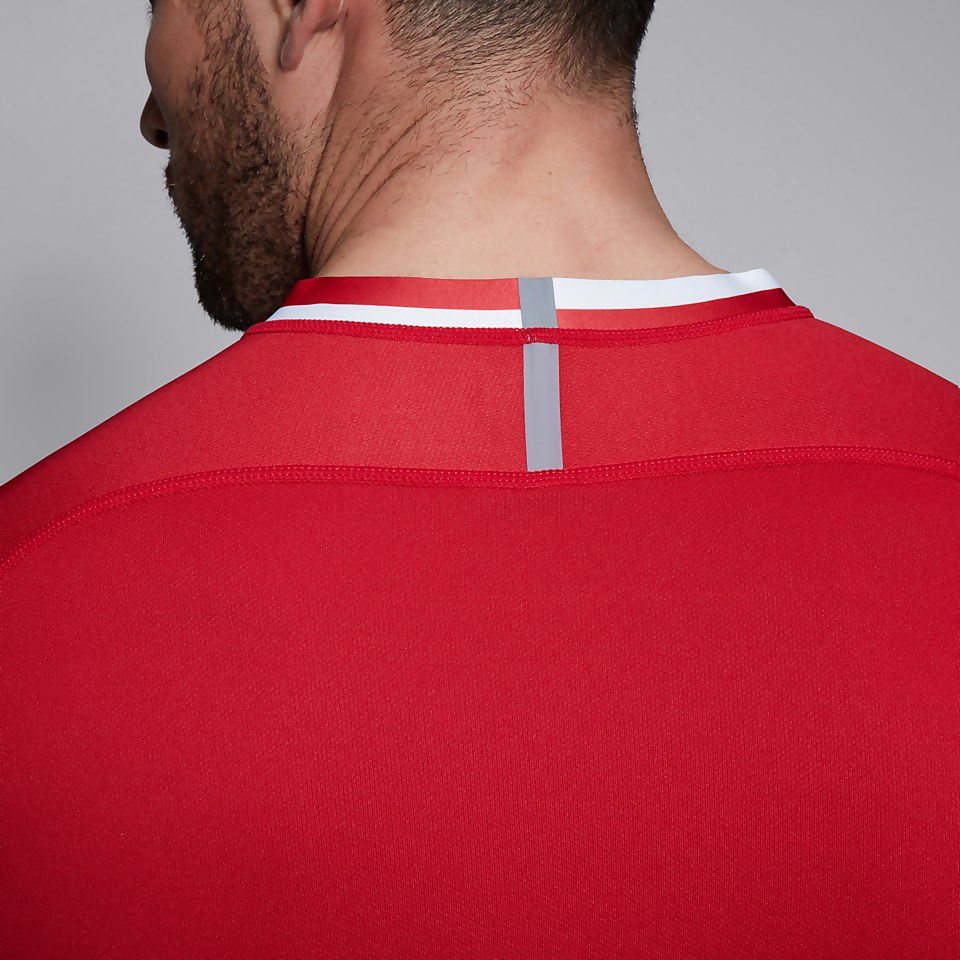 MENS VAPODRI EVADER HOOPED JERSEY RED