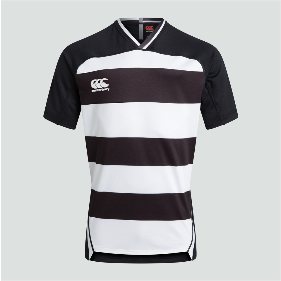 CANTERBURY VAPODRI EVADER HOOPED JSY AM BLK/WHT