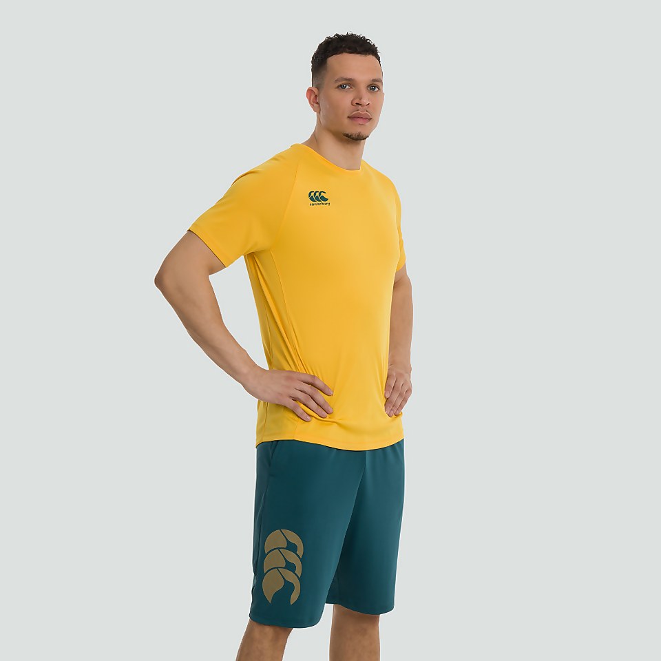 MENS VAPODRI SUPERLIGHT SOLID TEE YELLOW