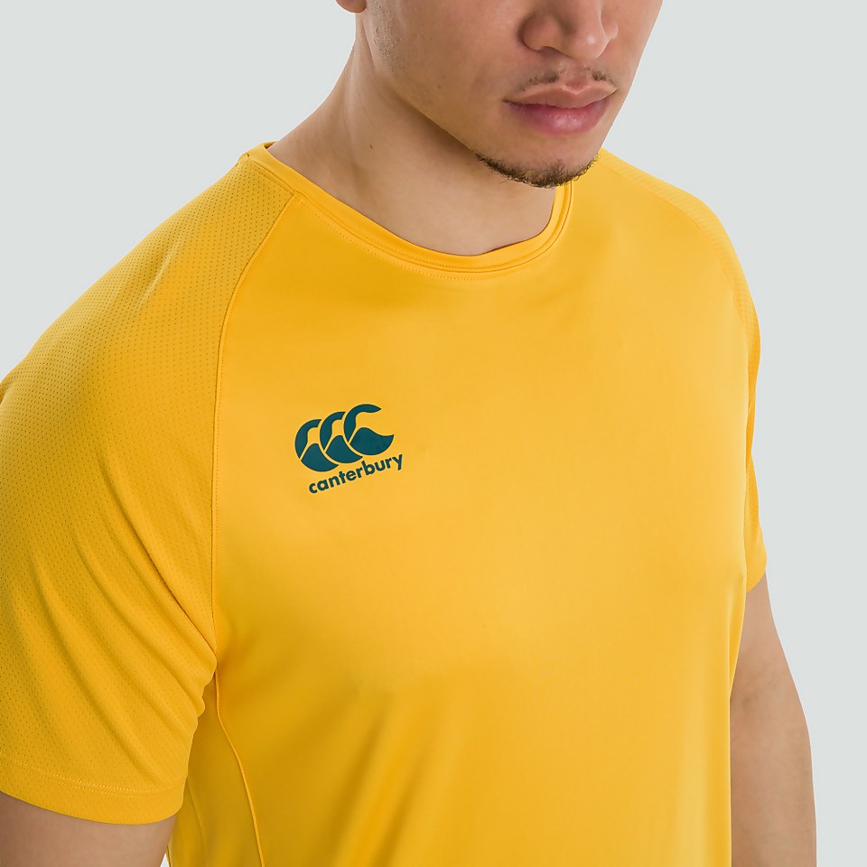 MENS VAPODRI SUPERLIGHT SOLID TEE YELLOW