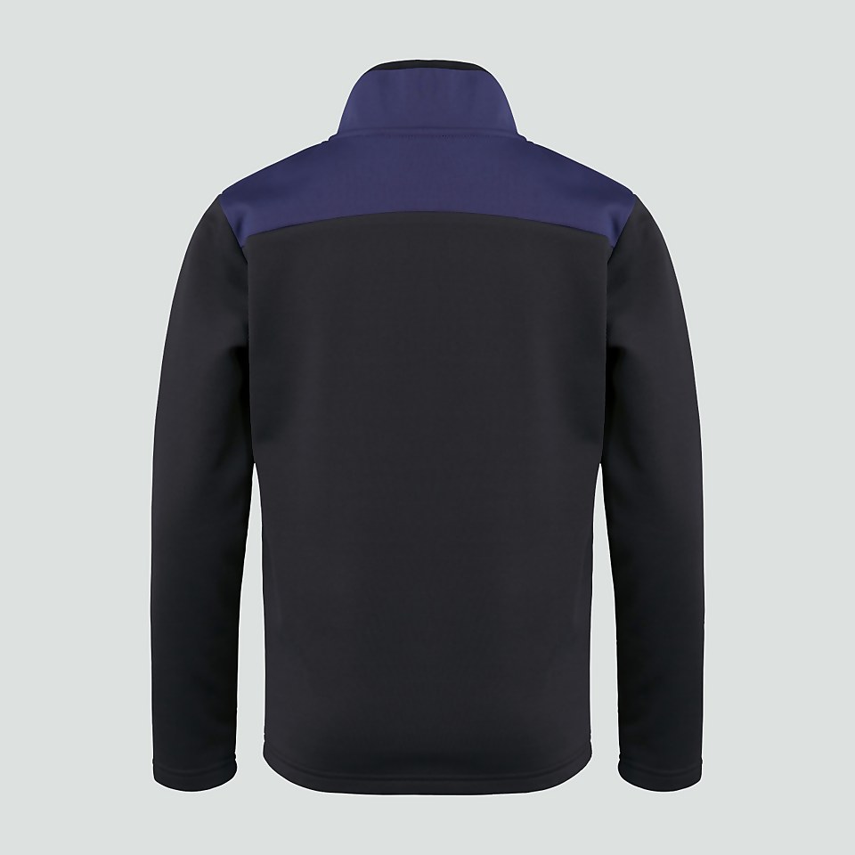 JUNIOR UNISEX 1/4 ZIP POLY FLEECE BLUE