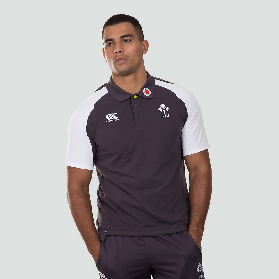MENS IRELAND VAPODRI COTTON PIQUE POLO GREY