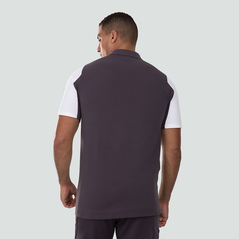 MENS IRELAND VAPODRI COTTON PIQUE POLO GREY