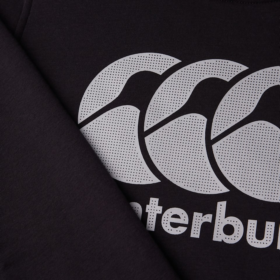 JUNIOR UNISEX OVERHEAD LARGE LOGO HOODY BLACK