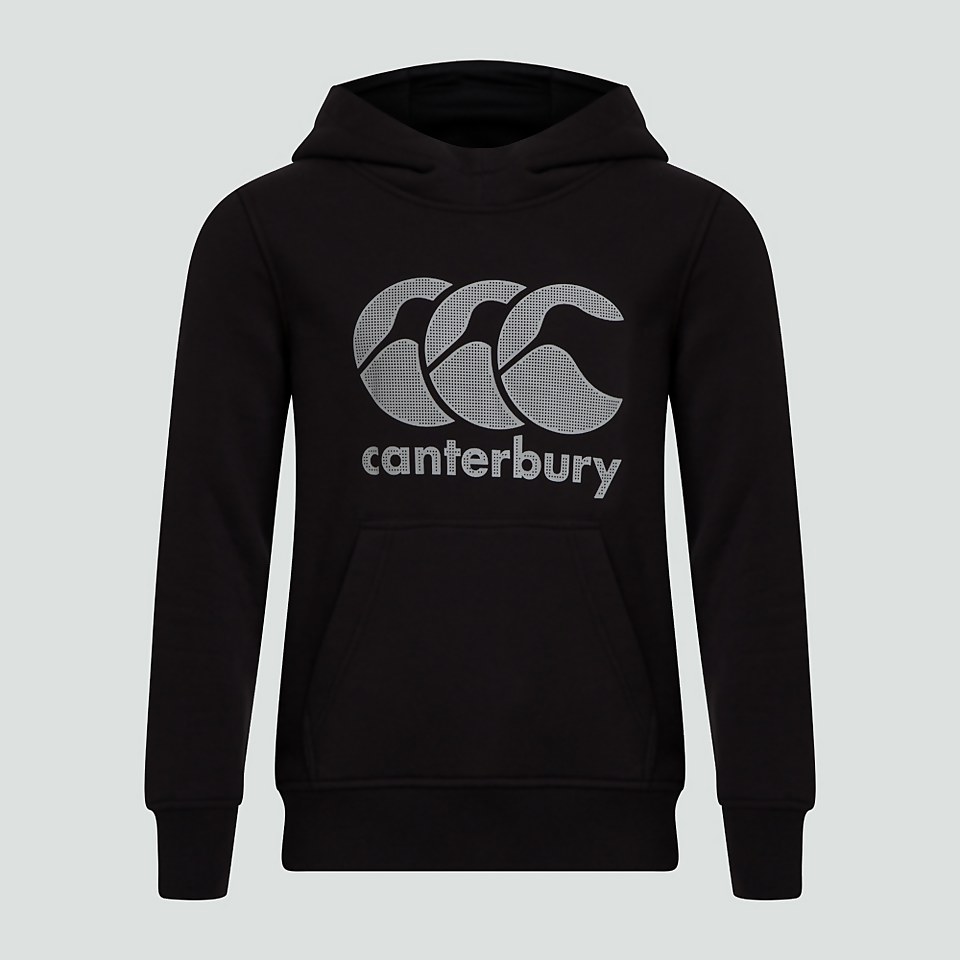 JUNIOR UNISEX OVERHEAD LARGE LOGO HOODY BLACK
