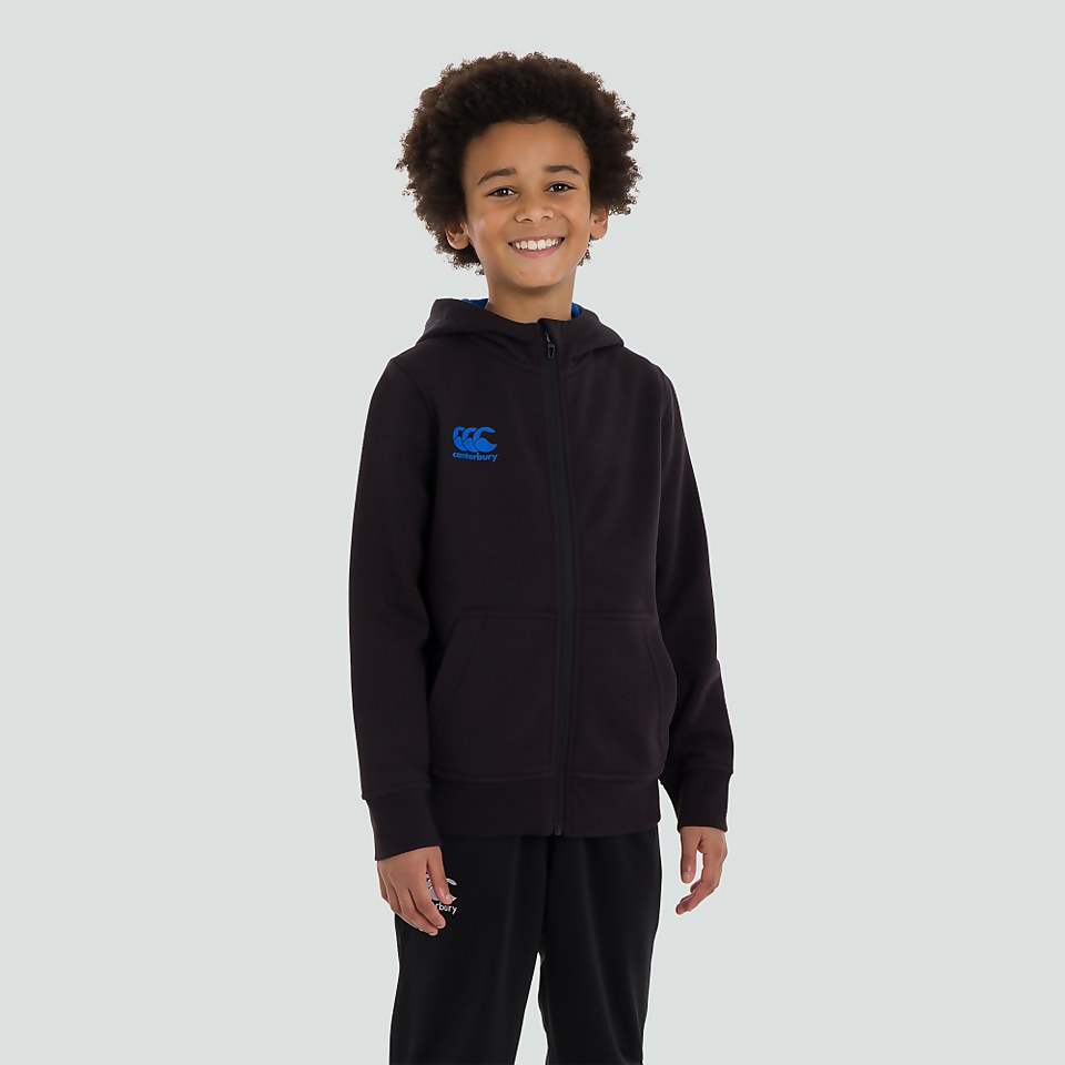 JUNIOR UNISEX ZIP THRU HOODY BLACK