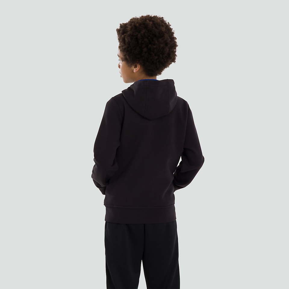JUNIOR UNISEX ZIP THRU HOODY BLACK