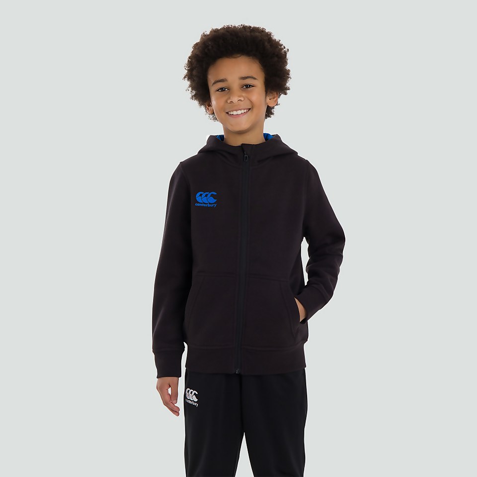 JUNIOR UNISEX ZIP THRU HOODY BLACK