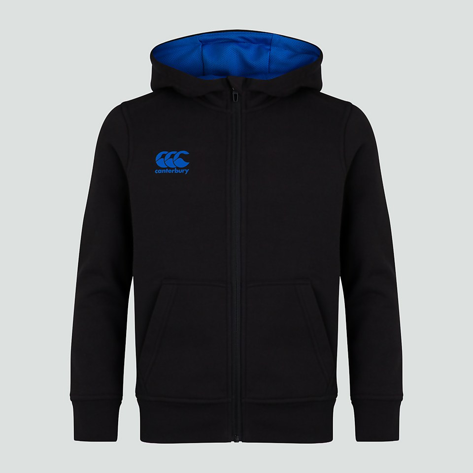 JUNIOR UNISEX ZIP THRU HOODY BLACK