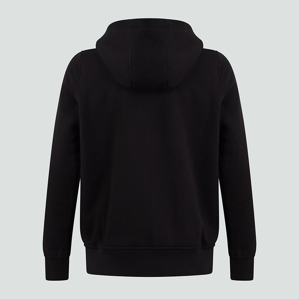 JUNIOR UNISEX ZIP THRU HOODY BLACK