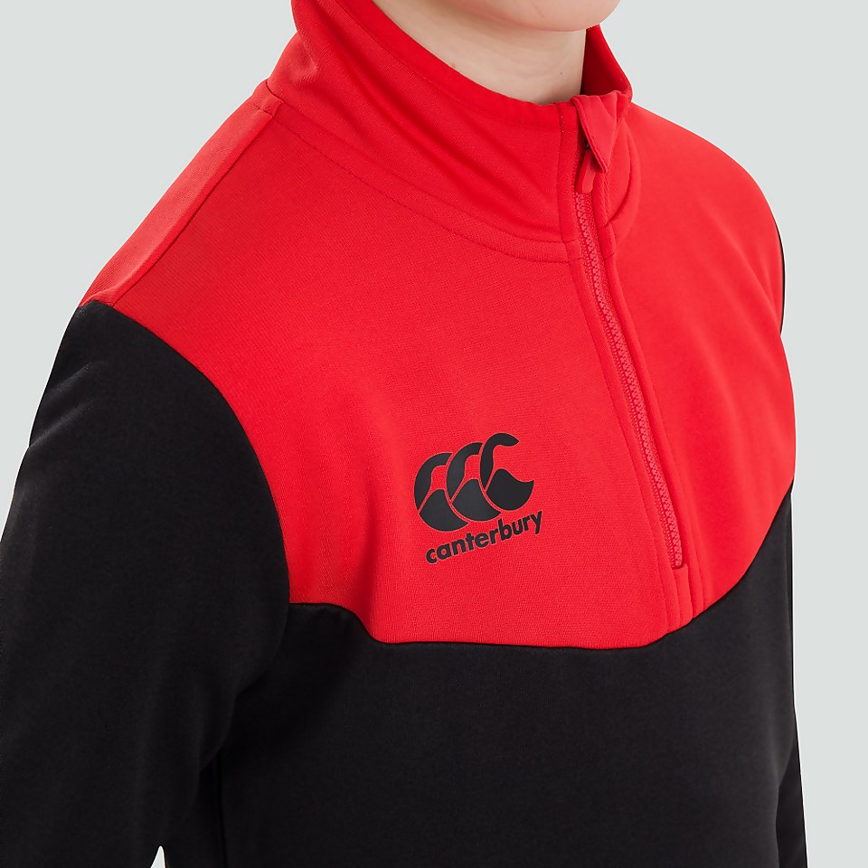 JUNIOR UNISEX 1/4 ZIP FLEECE BLACK