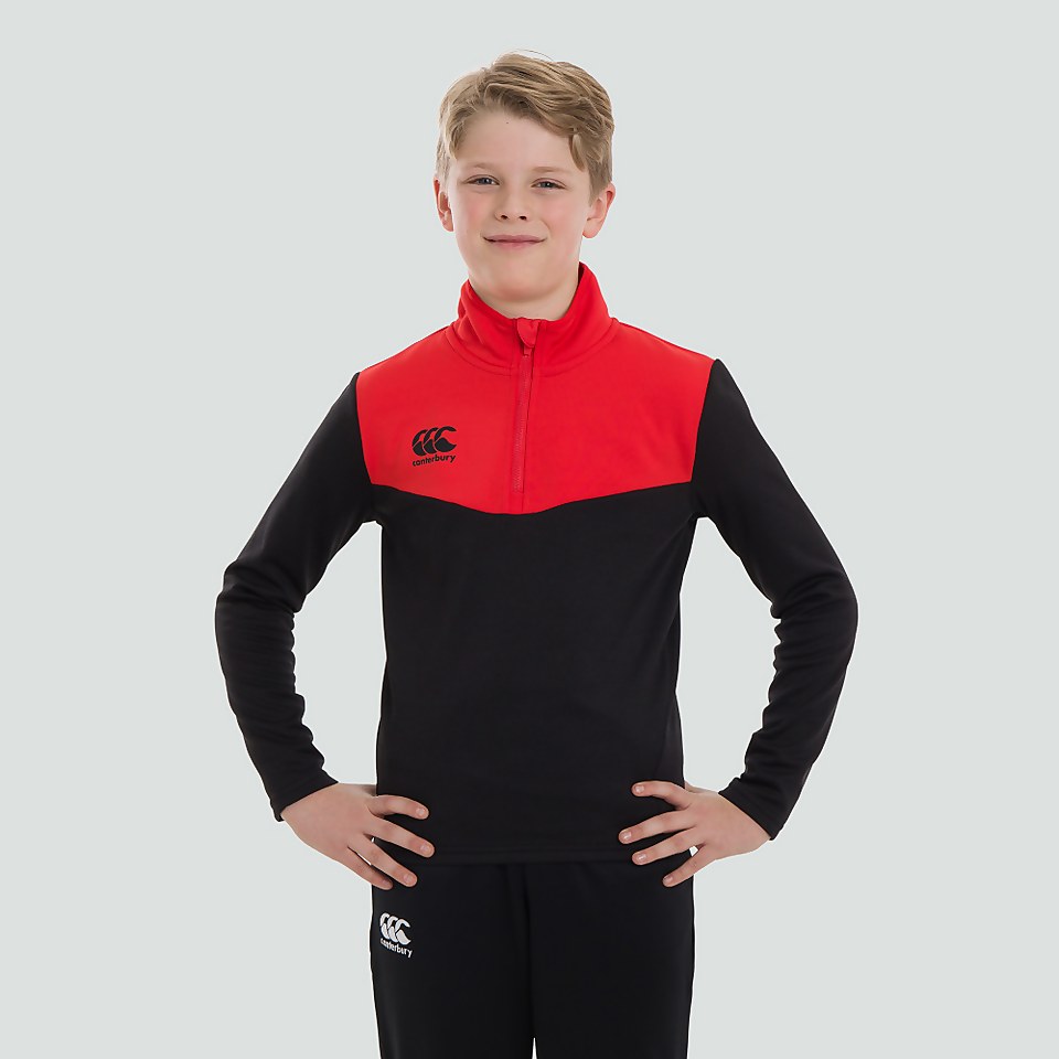 JUNIOR UNISEX 1/4 ZIP FLEECE BLACK