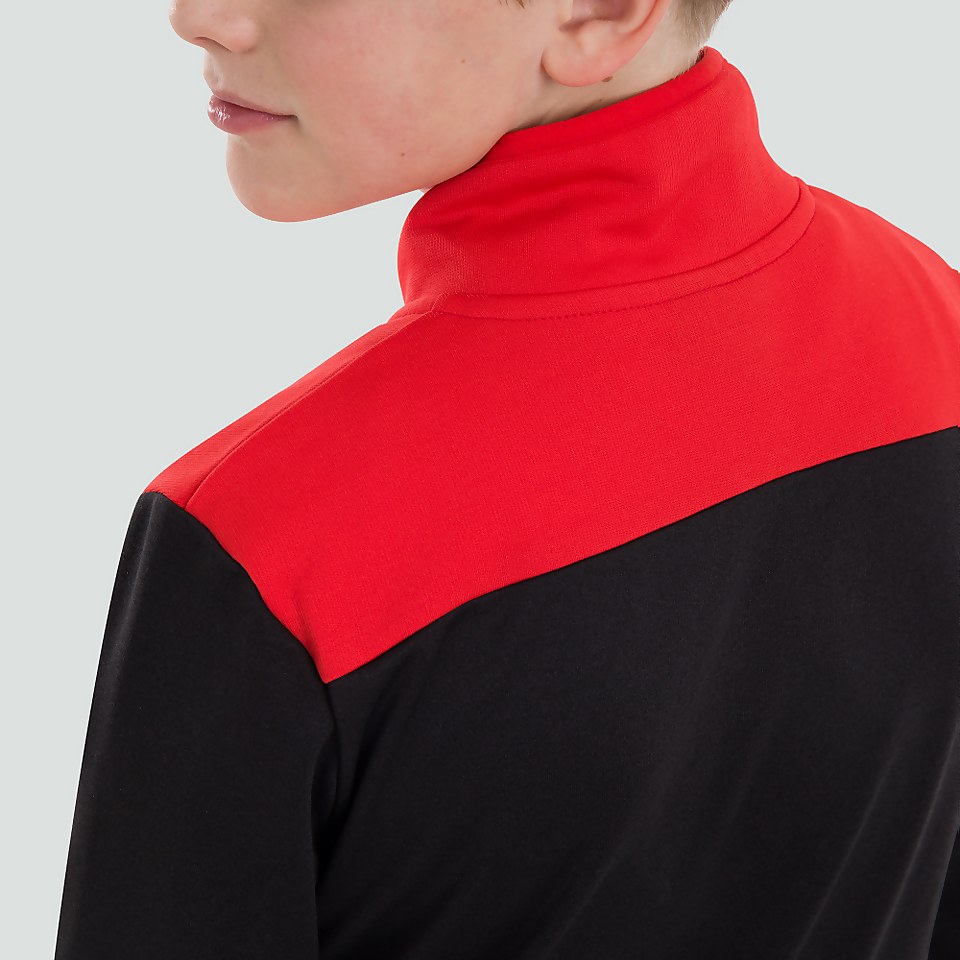 JUNIOR UNISEX 1/4 ZIP FLEECE BLACK