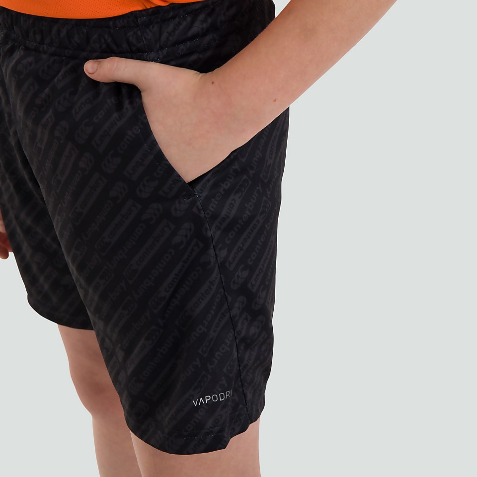 JUNIOR UNISEX VAPODRI STRETCH KNIT GRIP SHORTS BLACK
