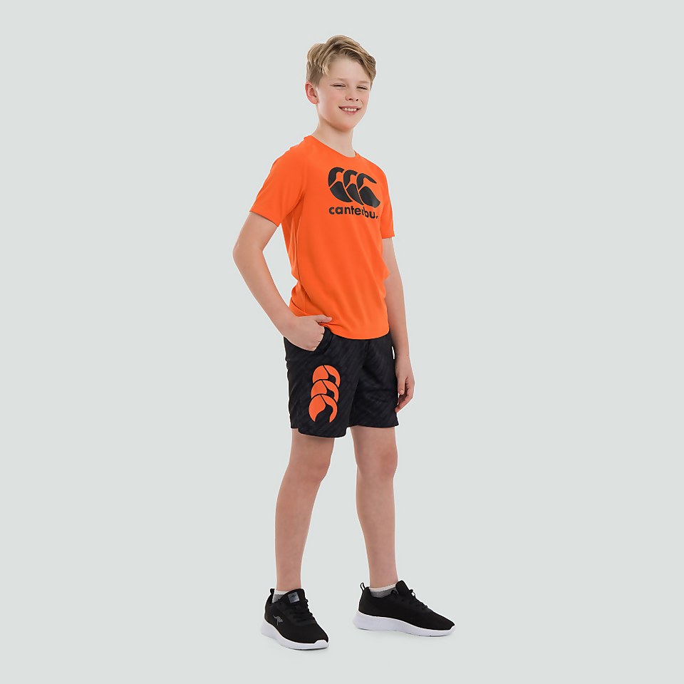 JUNIOR UNISEX VAPODRI STRETCH KNIT GRIP SHORTS BLACK