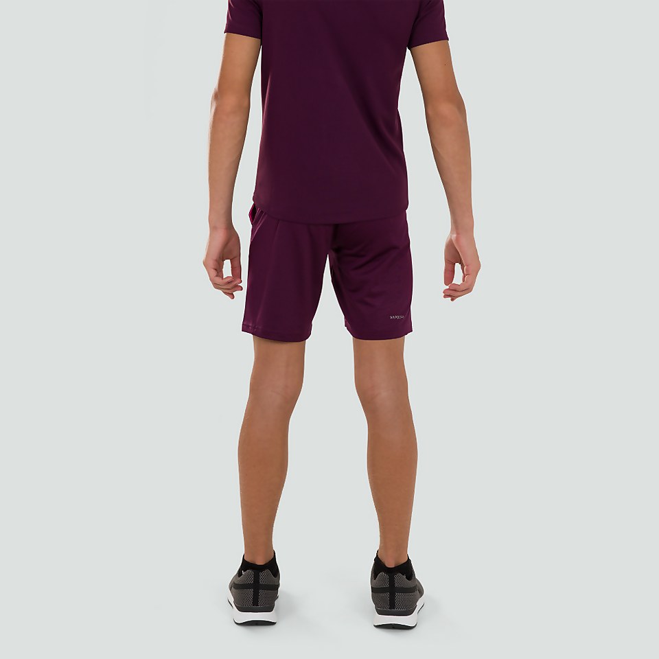JUNIOR UNISEX VAPODRI STRETCH KNIT SHORTS PURPLE