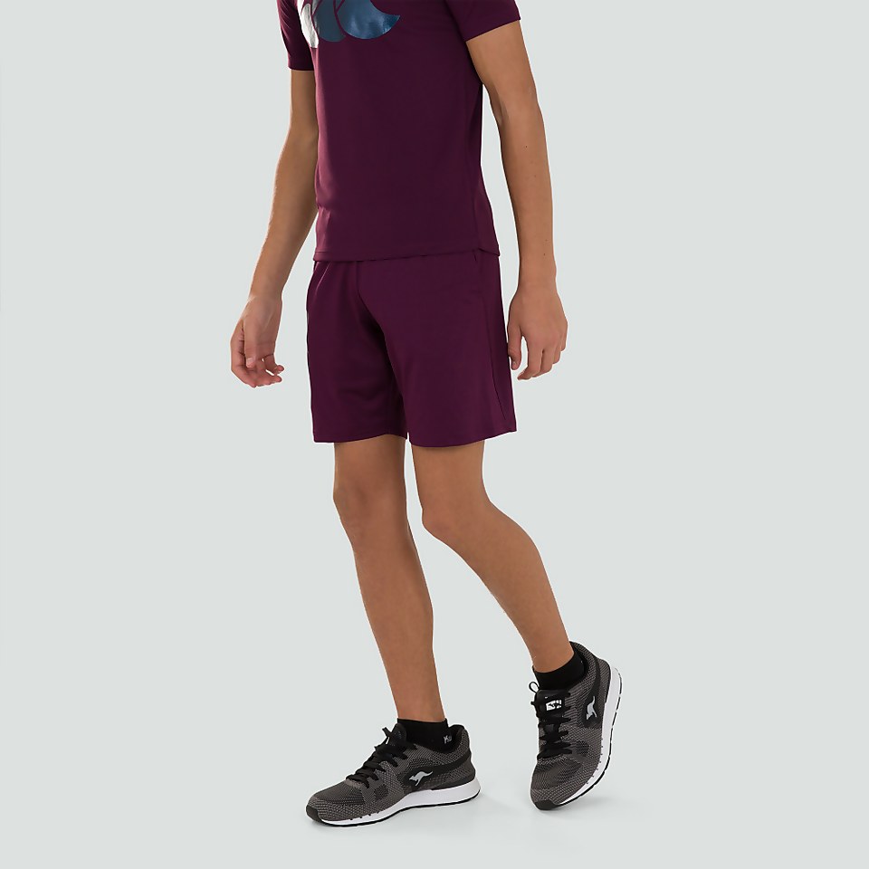 JUNIOR UNISEX VAPODRI STRETCH KNIT SHORTS PURPLE