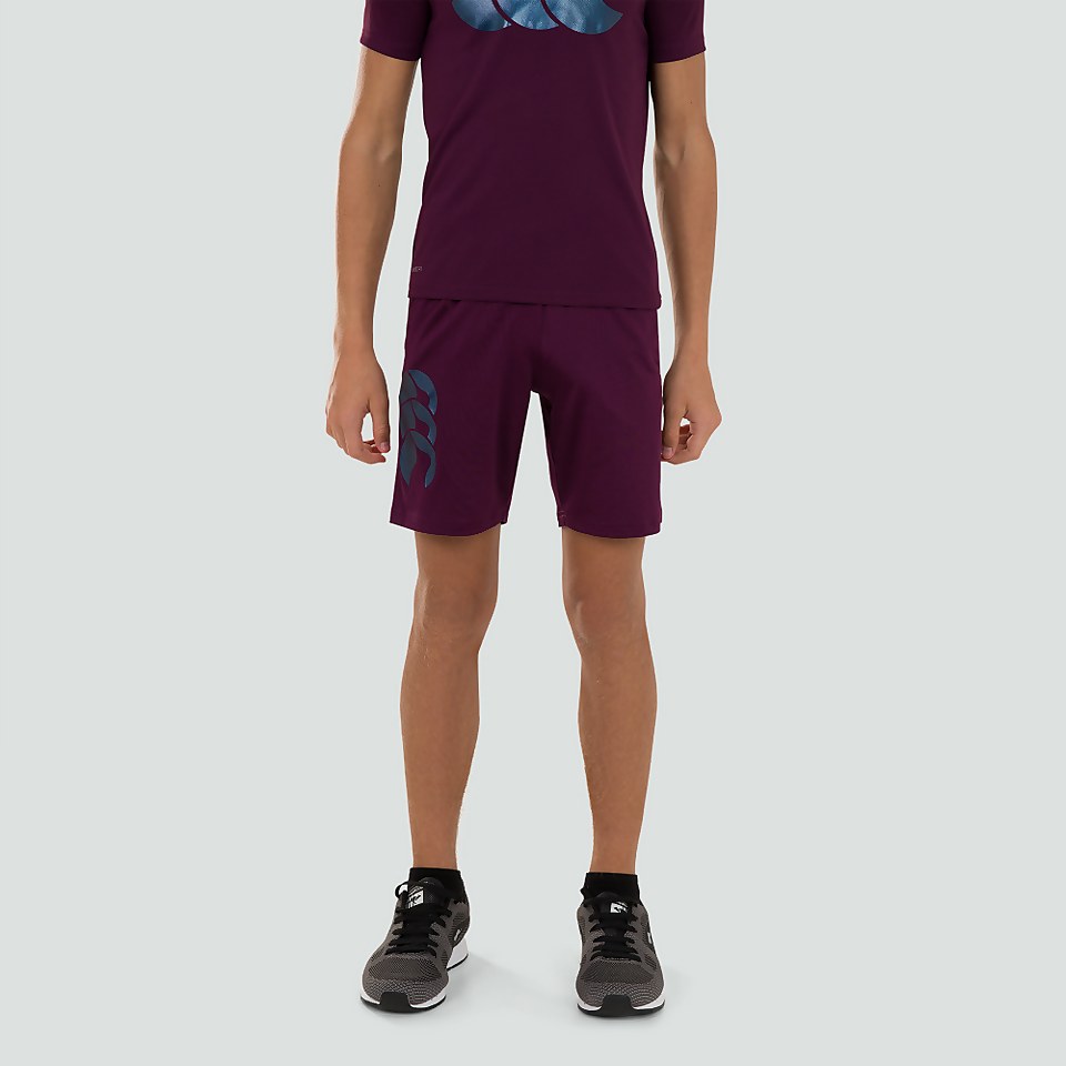 JUNIOR UNISEX VAPODRI STRETCH KNIT SHORTS PURPLE