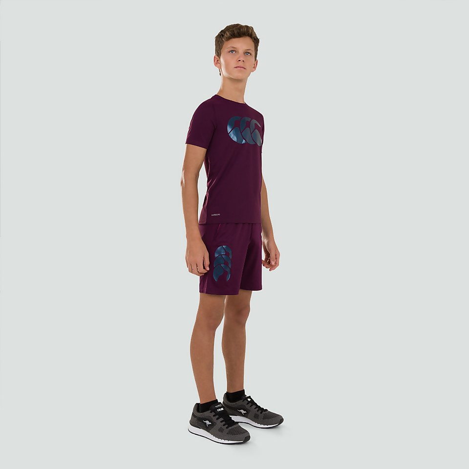 JUNIOR UNISEX VAPODRI STRETCH KNIT SHORTS PURPLE
