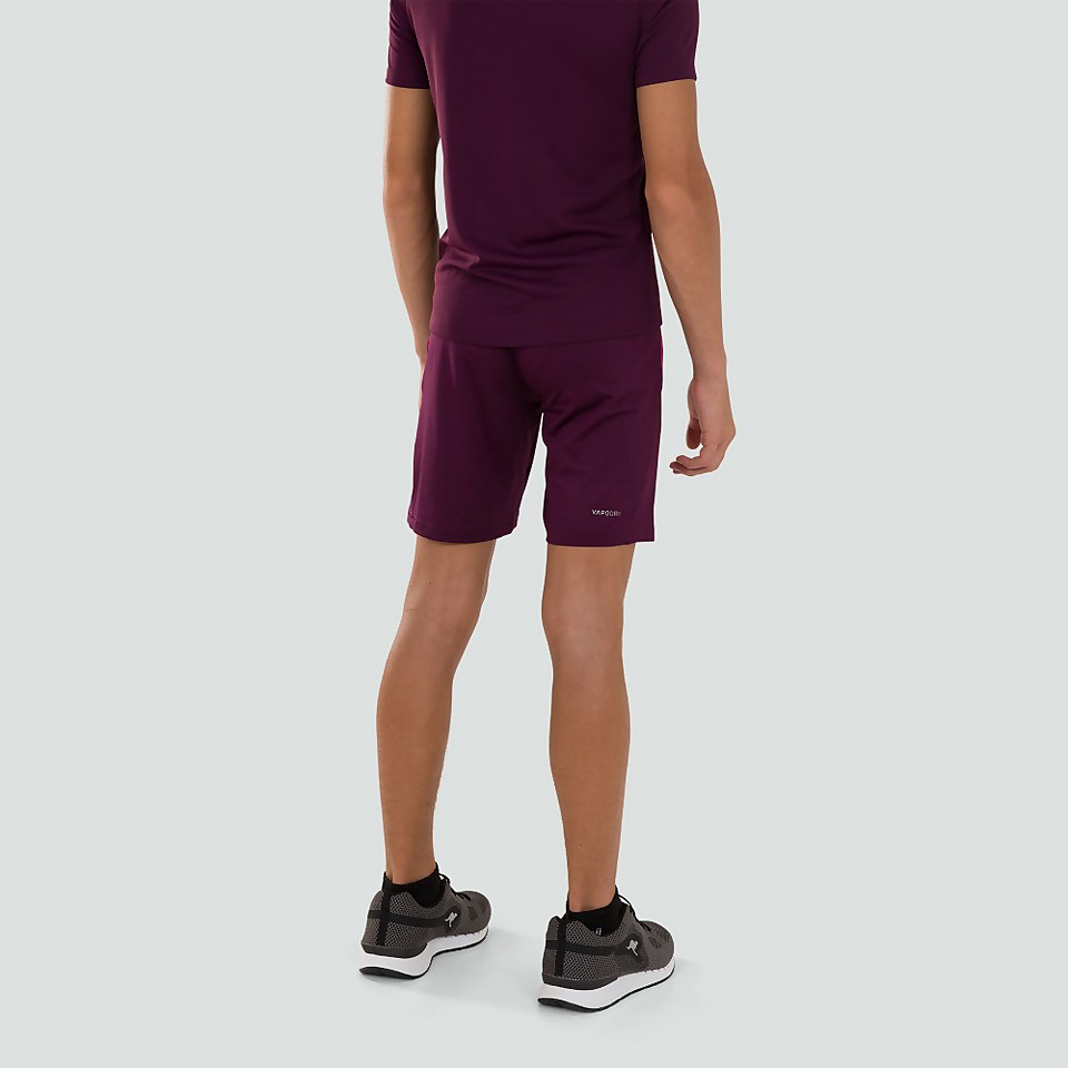 JUNIOR UNISEX VAPODRI STRETCH KNIT SHORTS PURPLE