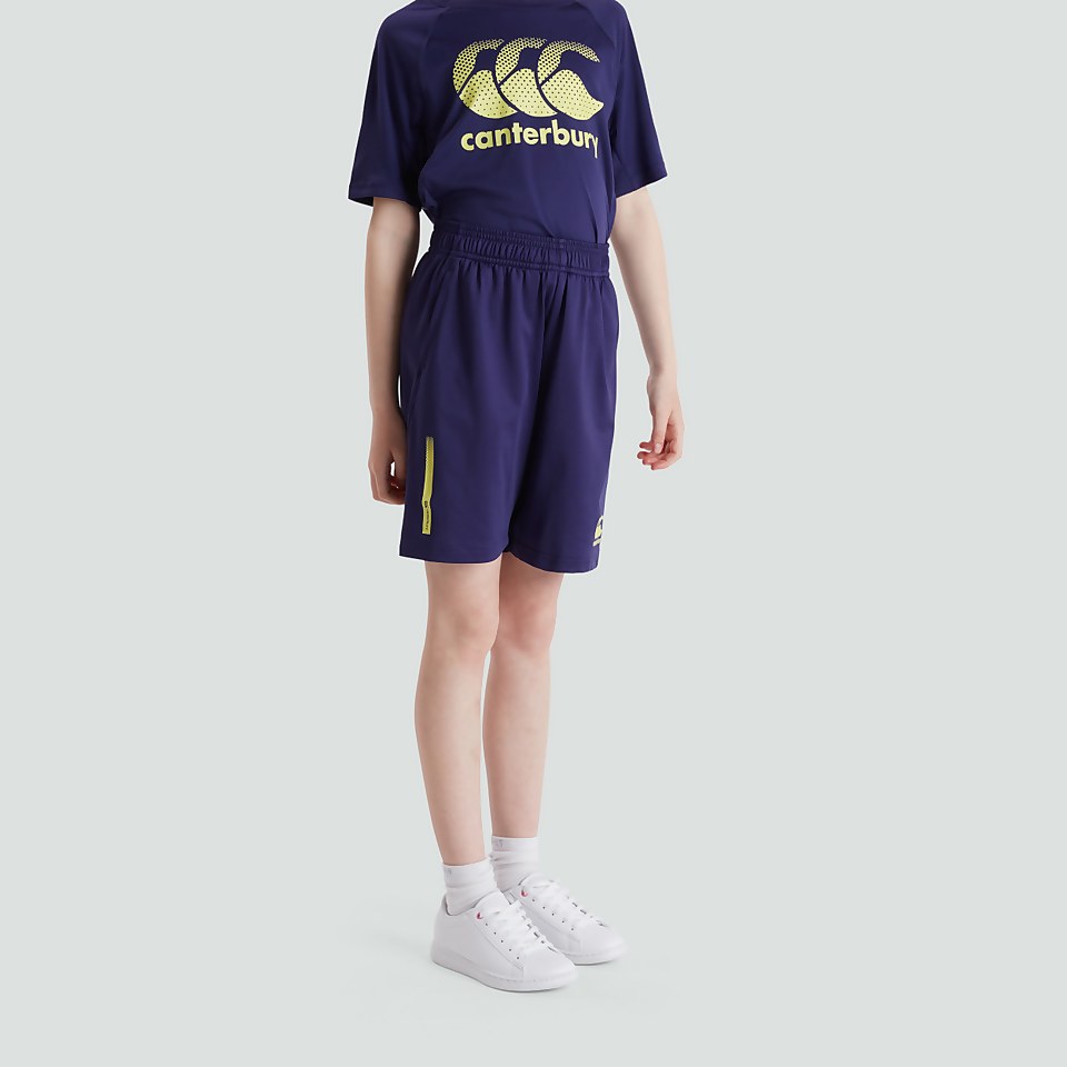 JUNIOR UNISEX VAPODRI STRETCH KNIT SHORTS PURPLE
