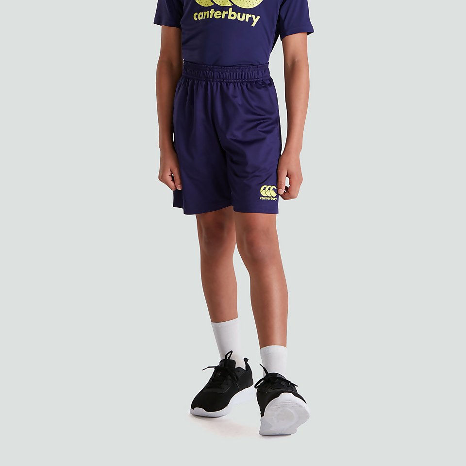 JUNIOR UNISEX VAPODRI STRETCH KNIT SHORTS PURPLE