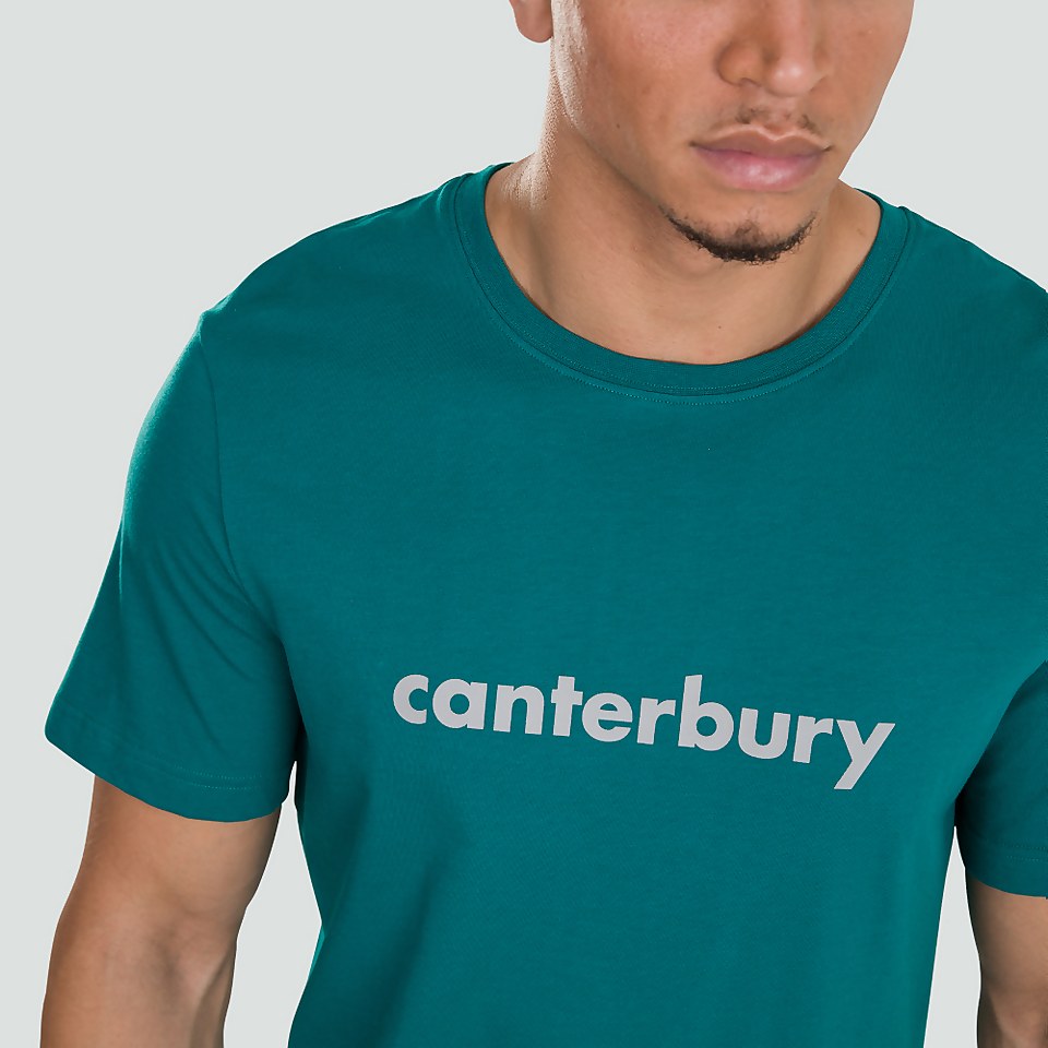 MENS COLOUR BLOCK LOGO TEE GREEN
