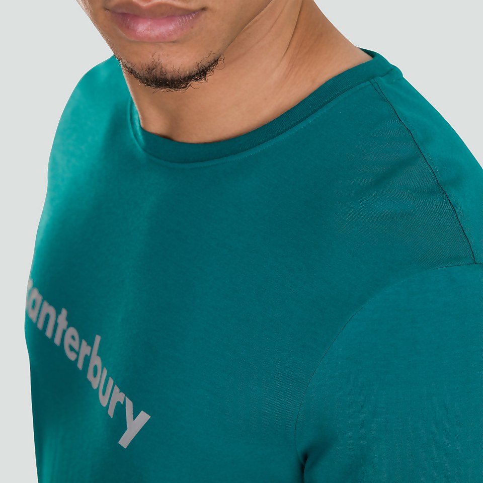 MENS COLOUR BLOCK LOGO TEE GREEN