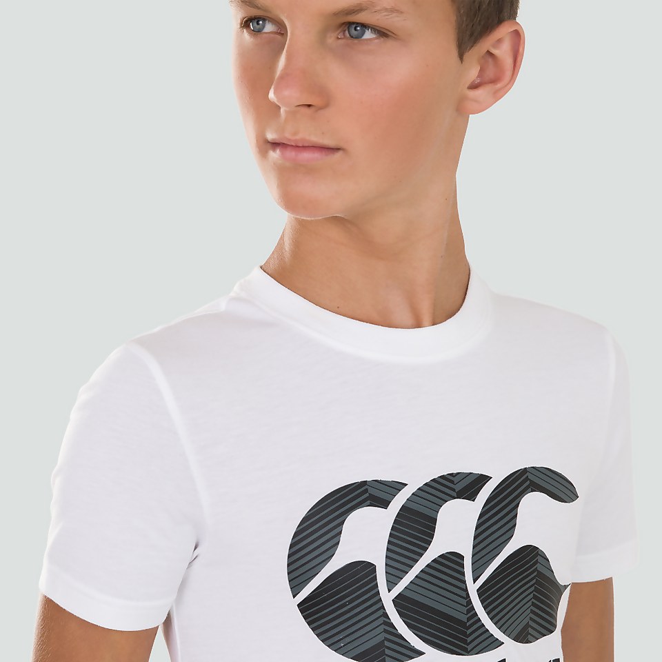 JUNIOR UNISEX CCC LOGO TEE WHITE