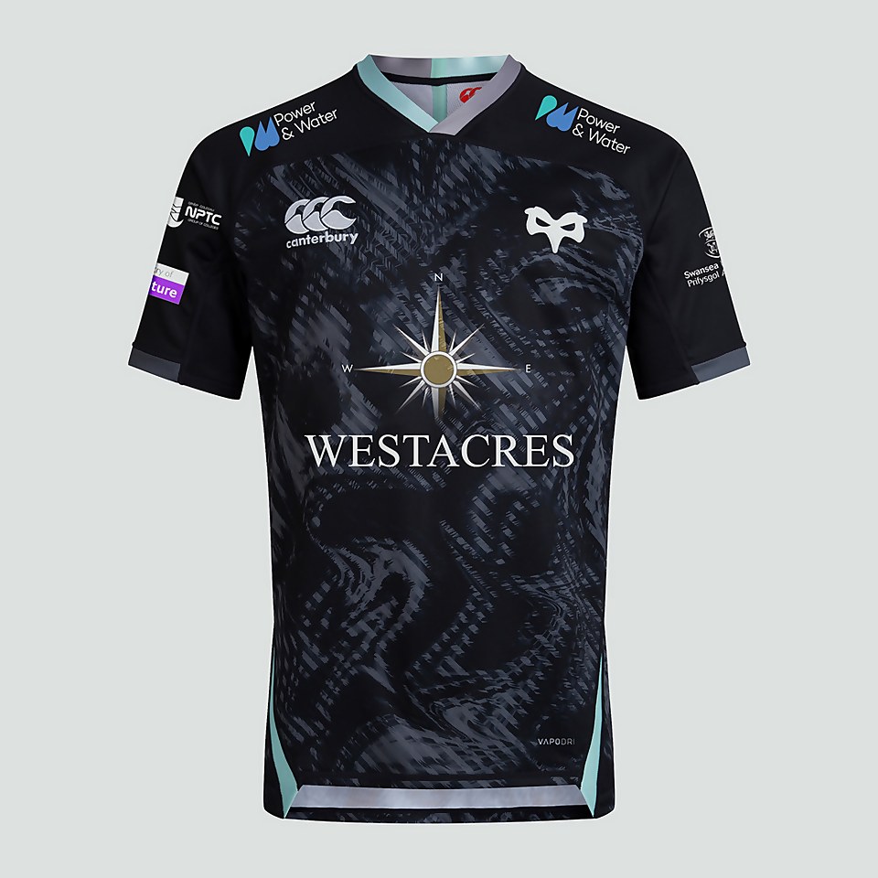 MENS OSPREYS VAPODRI SHORT SLEEVED HOME PRO 20 JERSEY BLACK