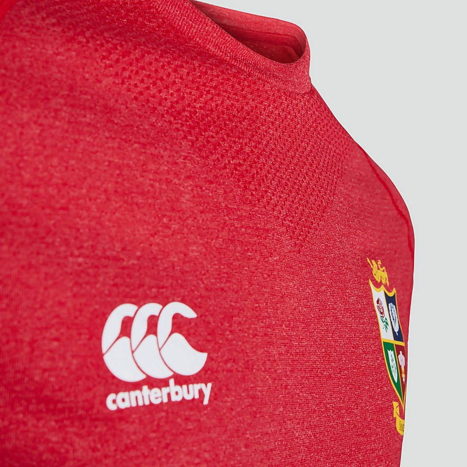 MENS BRITISH & IRISH LIONS SEAMLESS TRAINING TEE RED