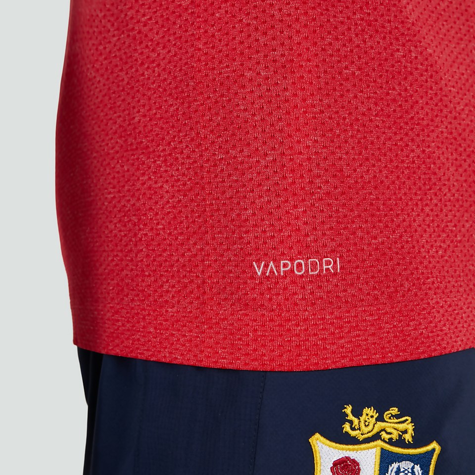 MENS BRITISH & IRISH LIONS SEAMLESS TRAINING TEE RED