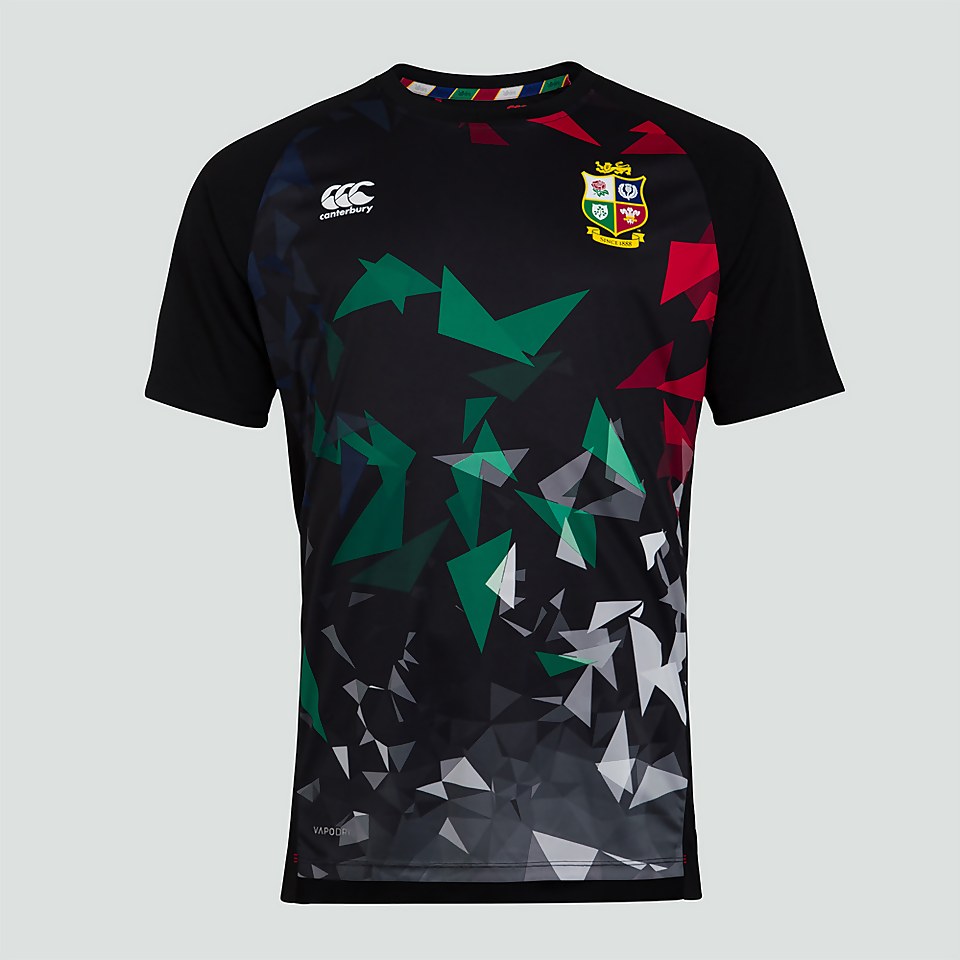 MENS BRITISH & IRISH LIONS SUPERLIGHT GRAPHIC TEE BLACK