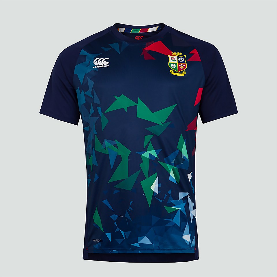 MENS BRITISH & IRISH LIONS SUPERLIGHT GRAPHIC TEE BLUE Canterbury