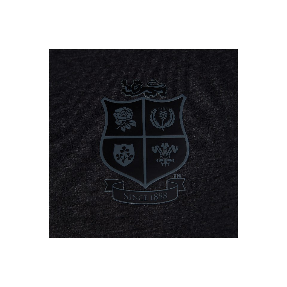 MENS BRITISH & IRISH LIONS COTTON JERSEY TEE GREY