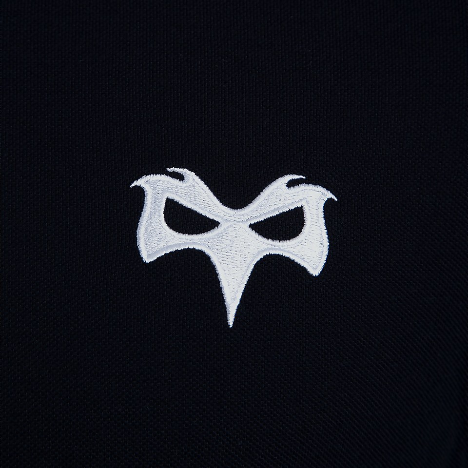 MENS OSPREYS COTTON POLO SHIRT BLACK
