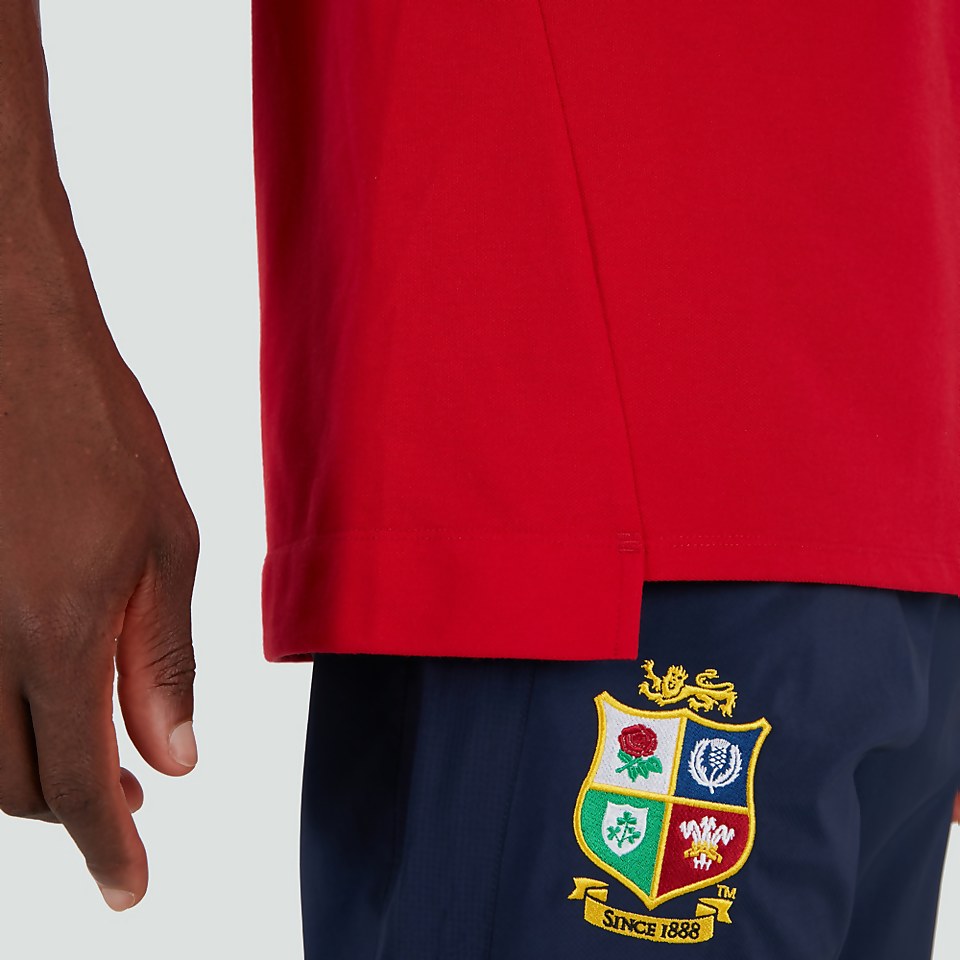 MENS BRITISH & IRISH LIONS PIQUE POLO RED