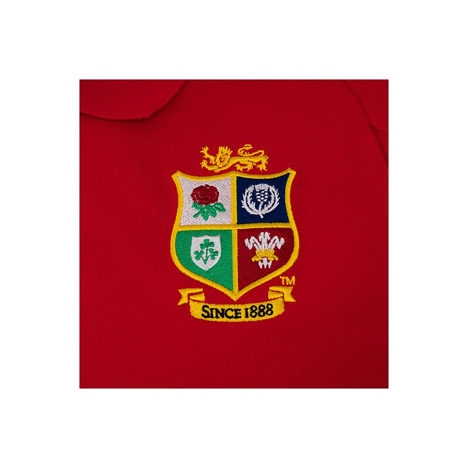 MENS BRITISH & IRISH LIONS PIQUE POLO RED