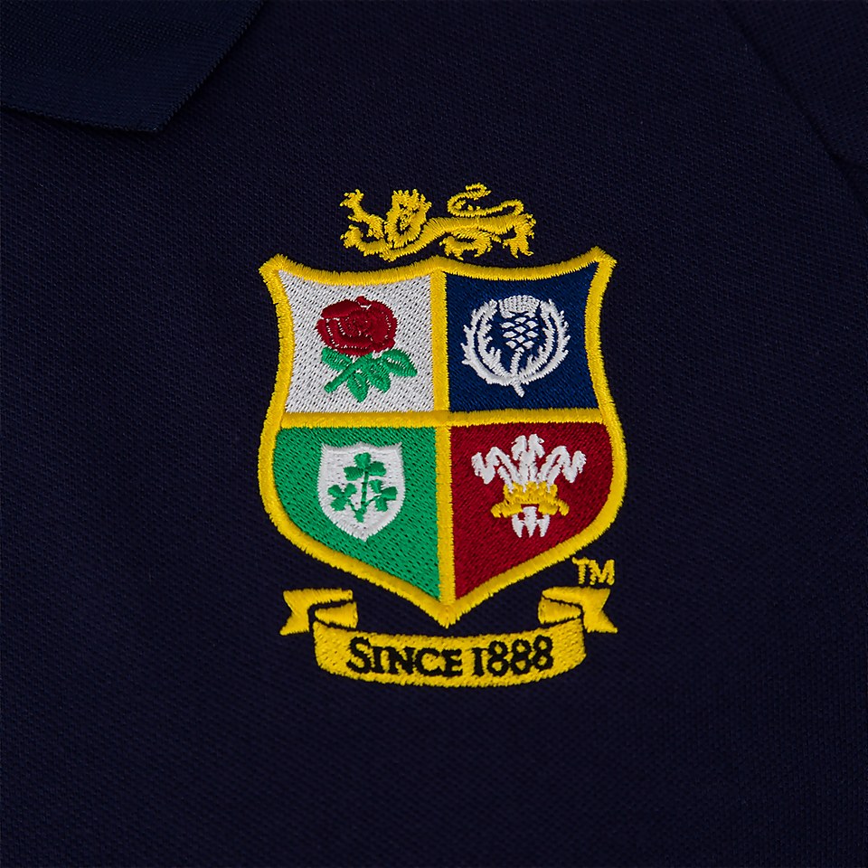 MENS BRITISH & IRISH LIONS PIQUE POLO SHIRT BLUE