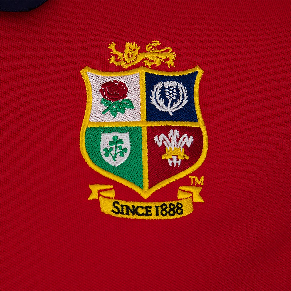 MENS BRITISH & IRISH LIONS HOME NATIONS POLO SHIRT RED